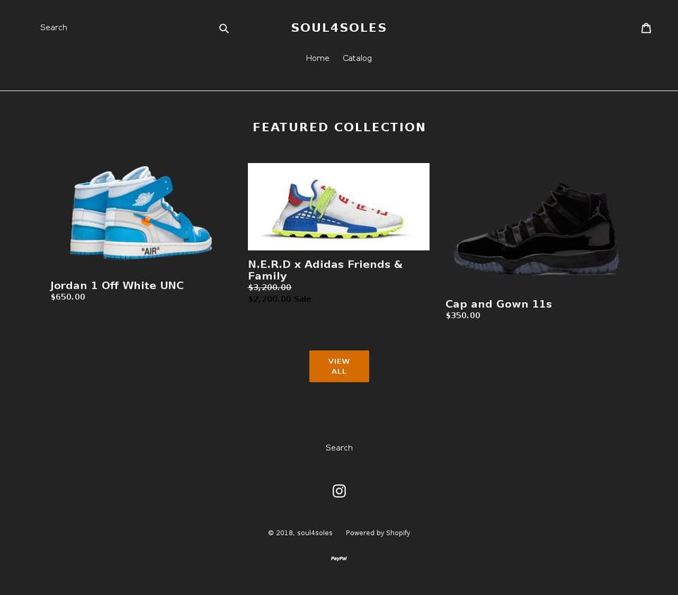 soul4soles.com — Shopify storefront screenshot