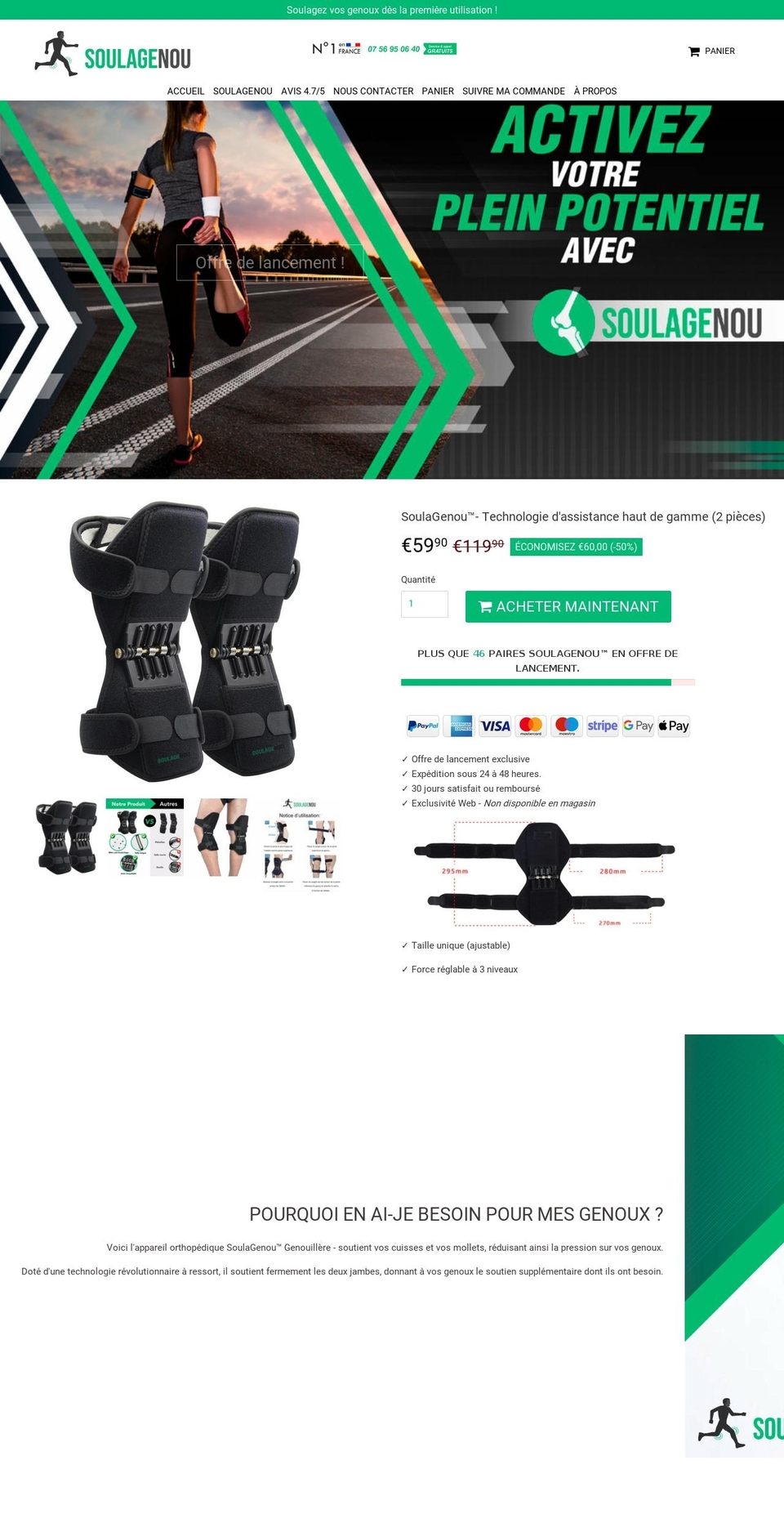 soulagenou.com shopify website screenshot
