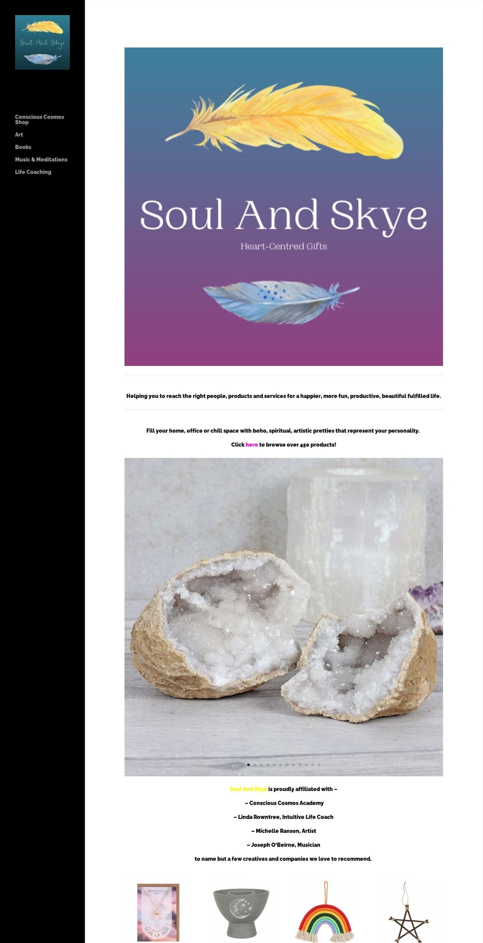 soulandskye.com — Shopify storefront screenshot