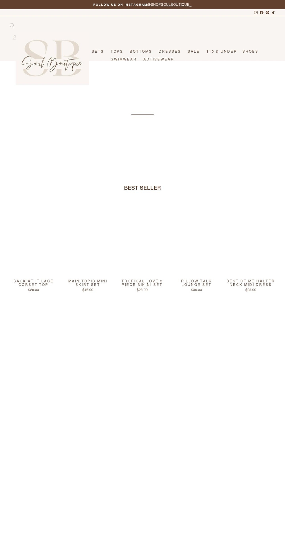soulboutique.net shopify website screenshot