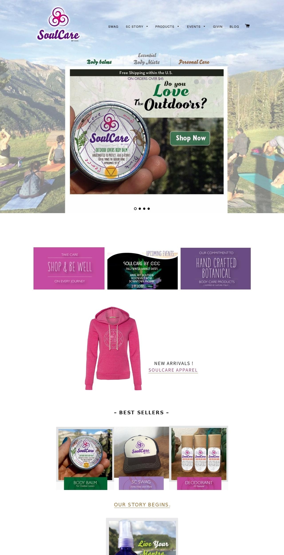 soulcarebyccc.com shopify website screenshot