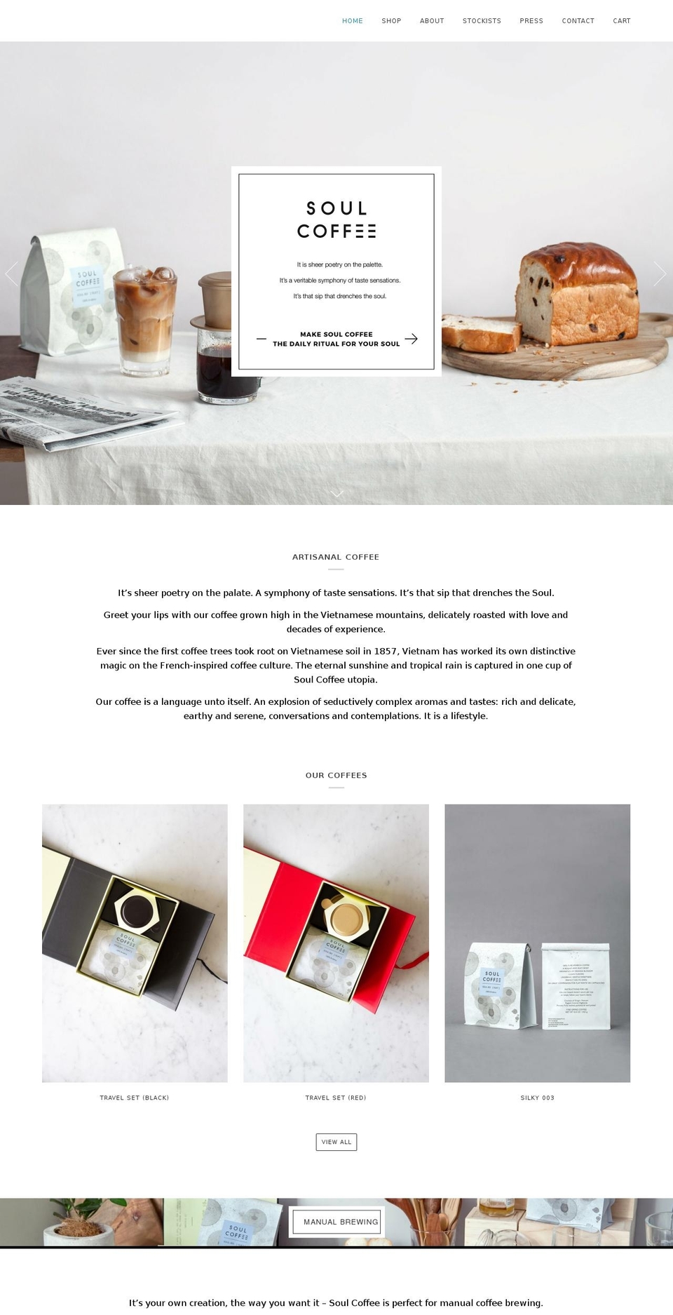 soulcoffeeglobal.com — Shopify storefront screenshot