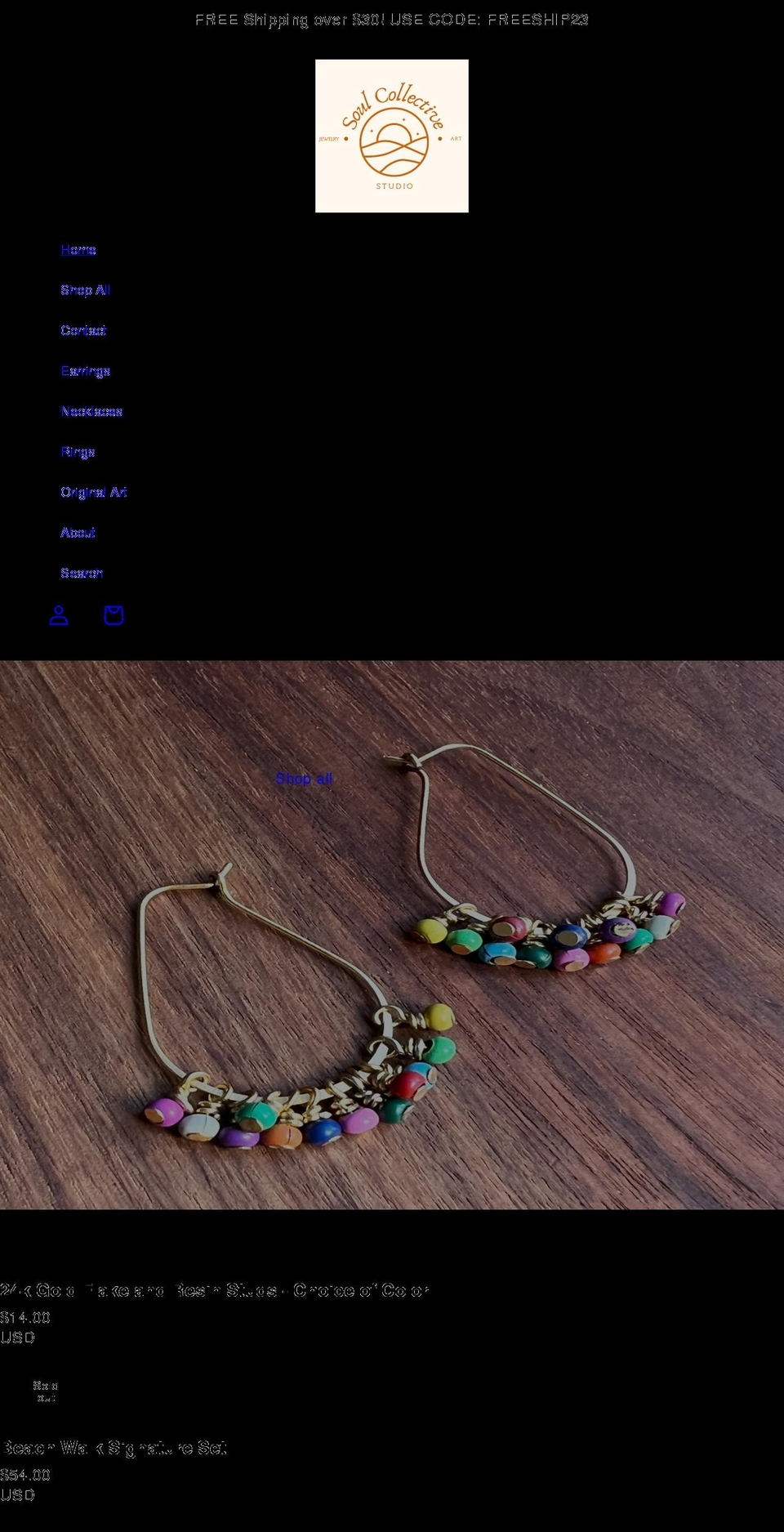 soulcollectivenc.com shopify website screenshot