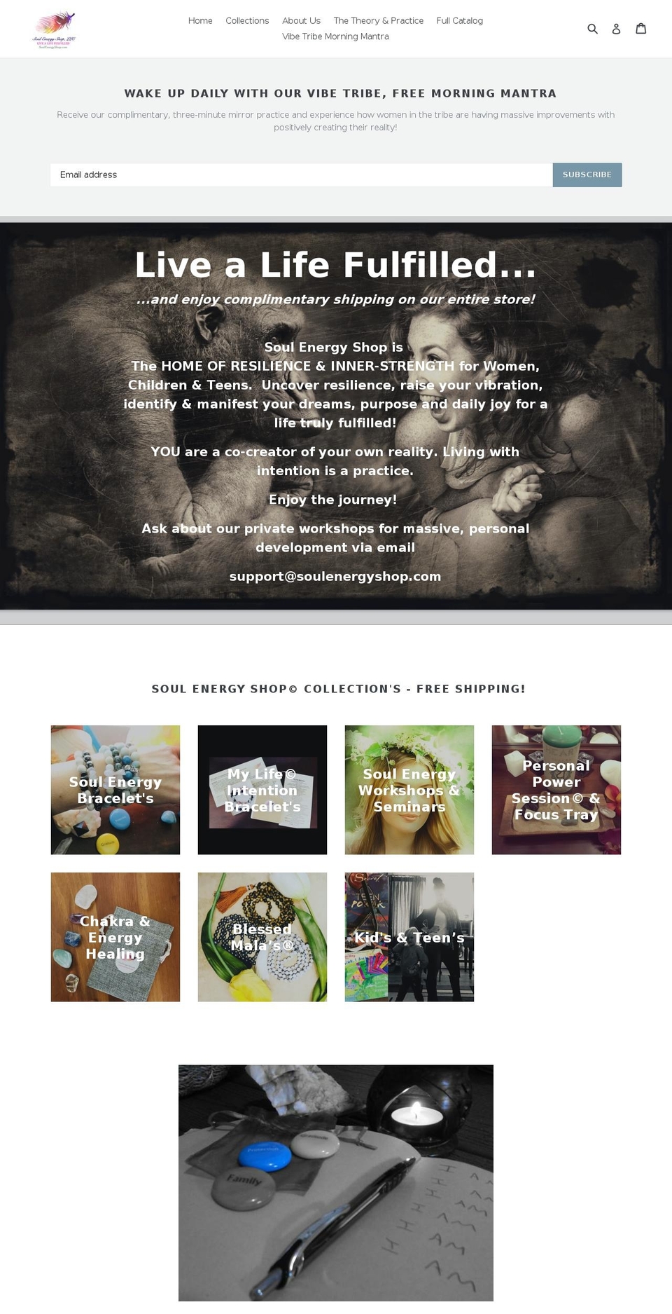 soulenergyshop.com — Shopify storefront screenshot
