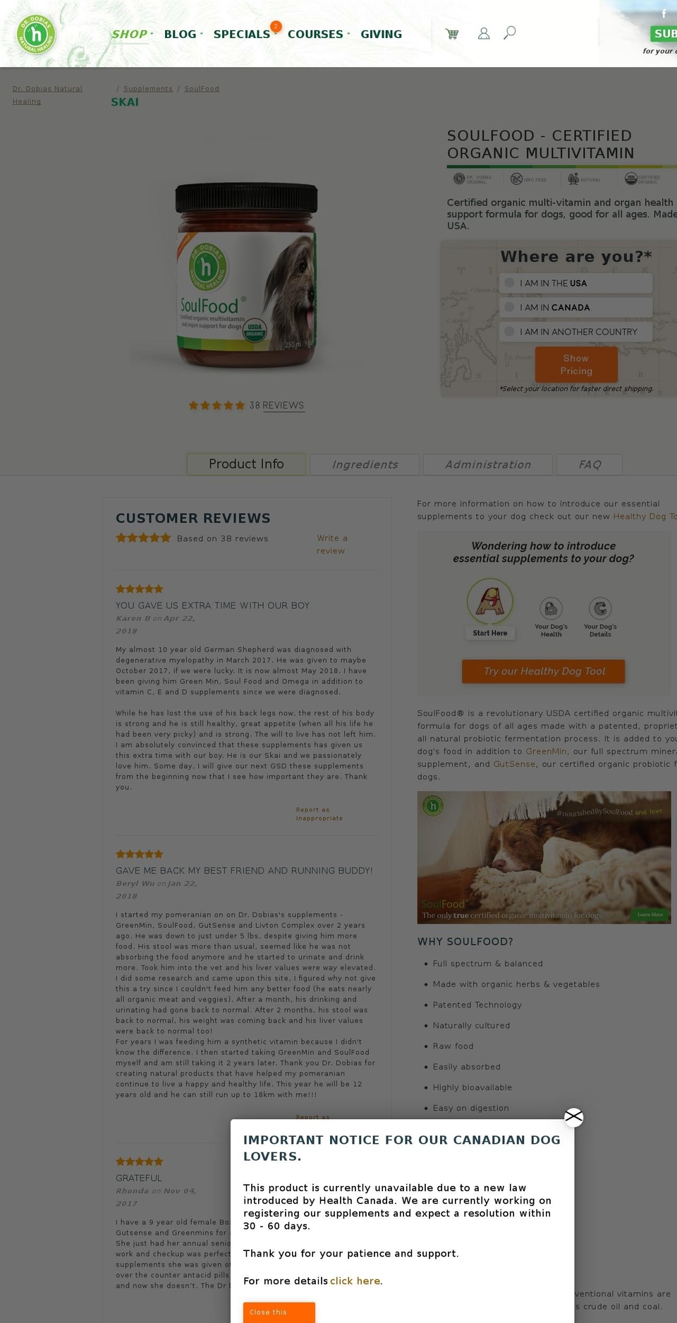 Fancy Product + Article Fixes - 8-6 Shopify theme site example soulfood4dogs.com