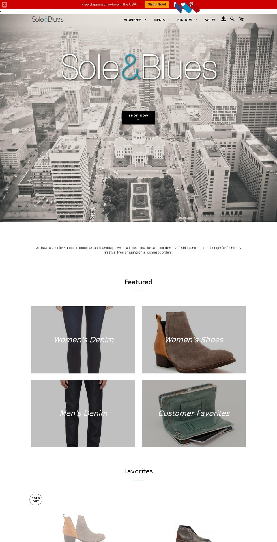 soulforyoursole.com — Shopify storefront screenshot