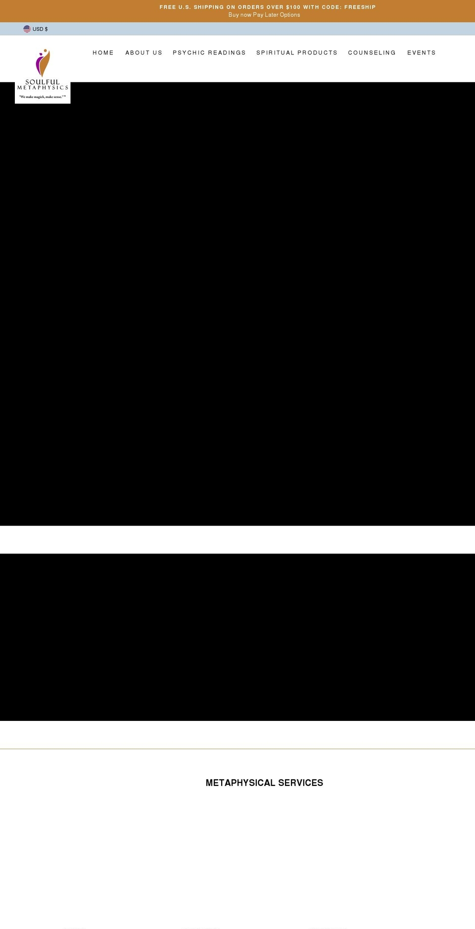 soulfulascension.com shopify website screenshot