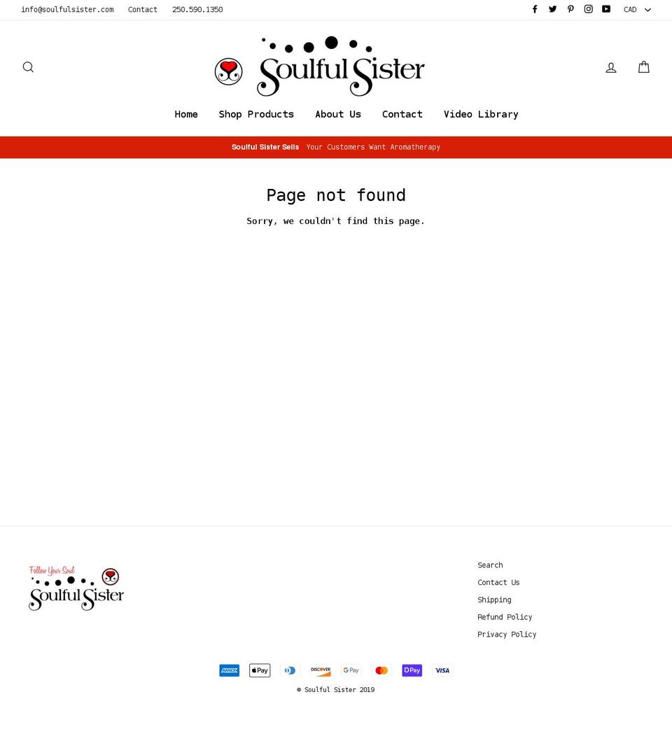 soulfulsisterwholesale.com shopify website screenshot
