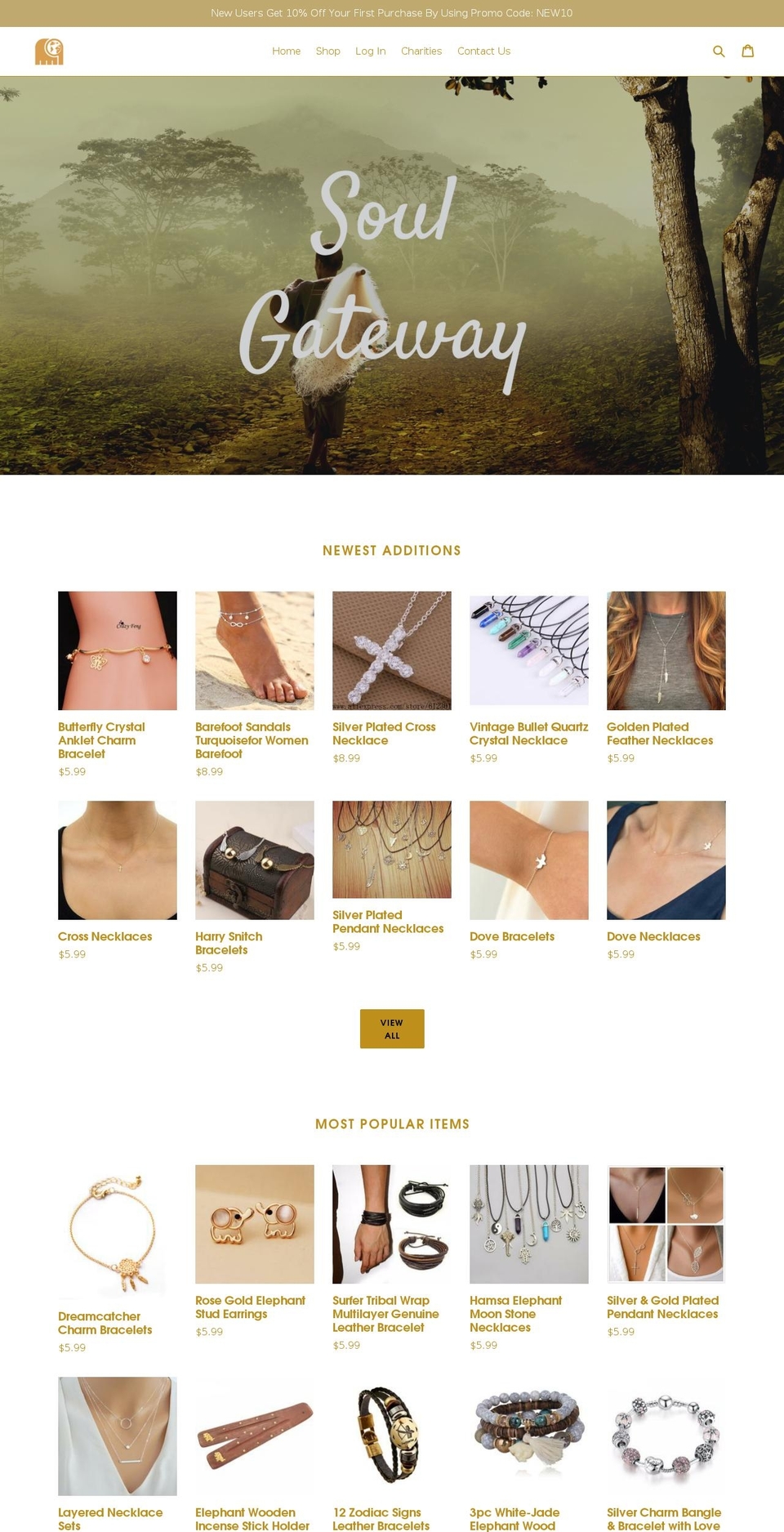 soulgateway.com shopify website screenshot