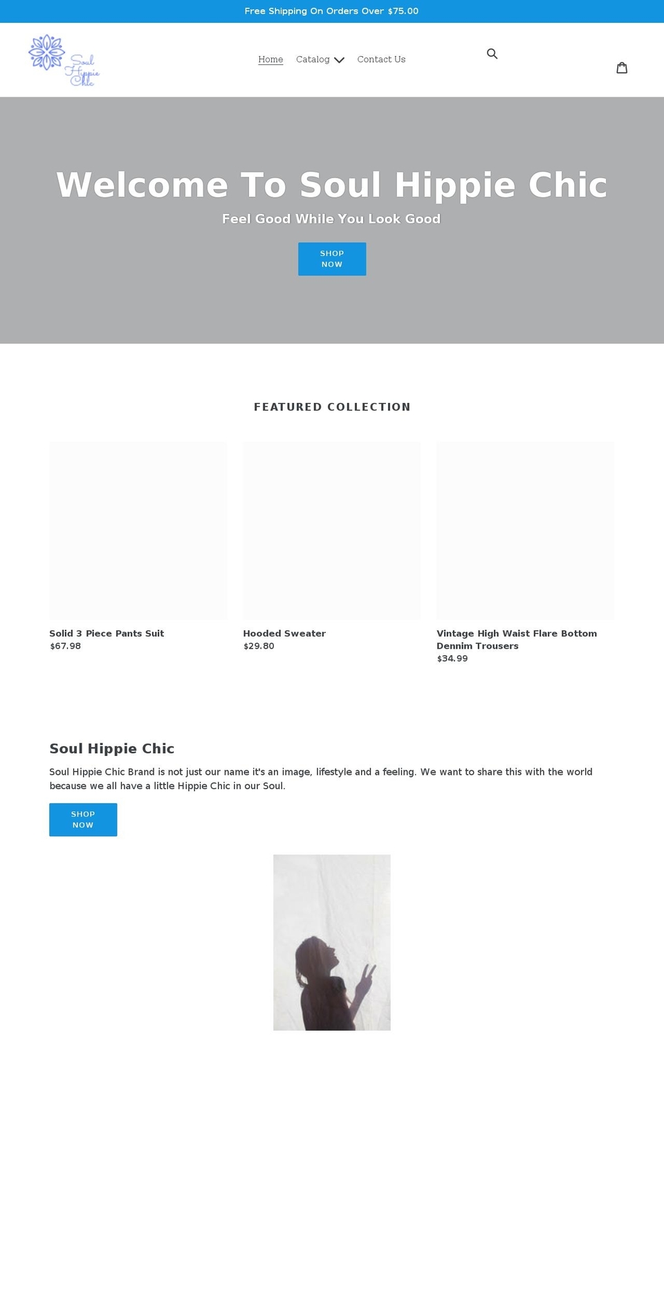 soulhippiechic.com shopify website screenshot