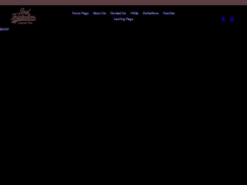soulinspirationapparelplus.com shopify website screenshot