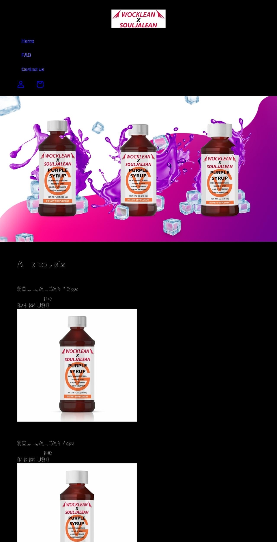 souljalean.com shopify website screenshot