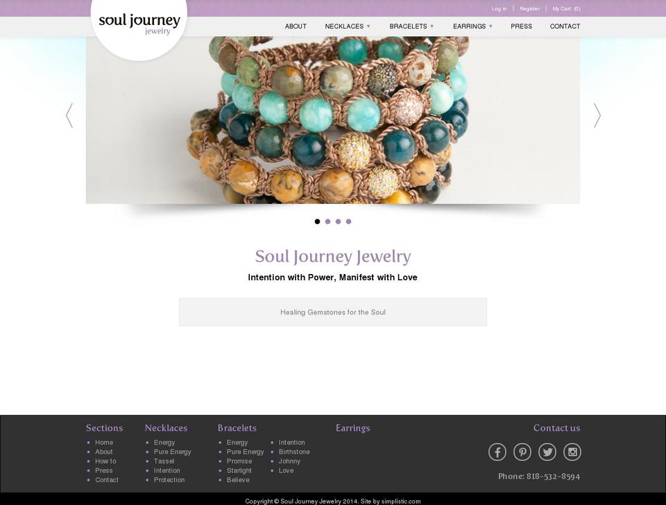 souljourneyjewelry.com shopify website screenshot