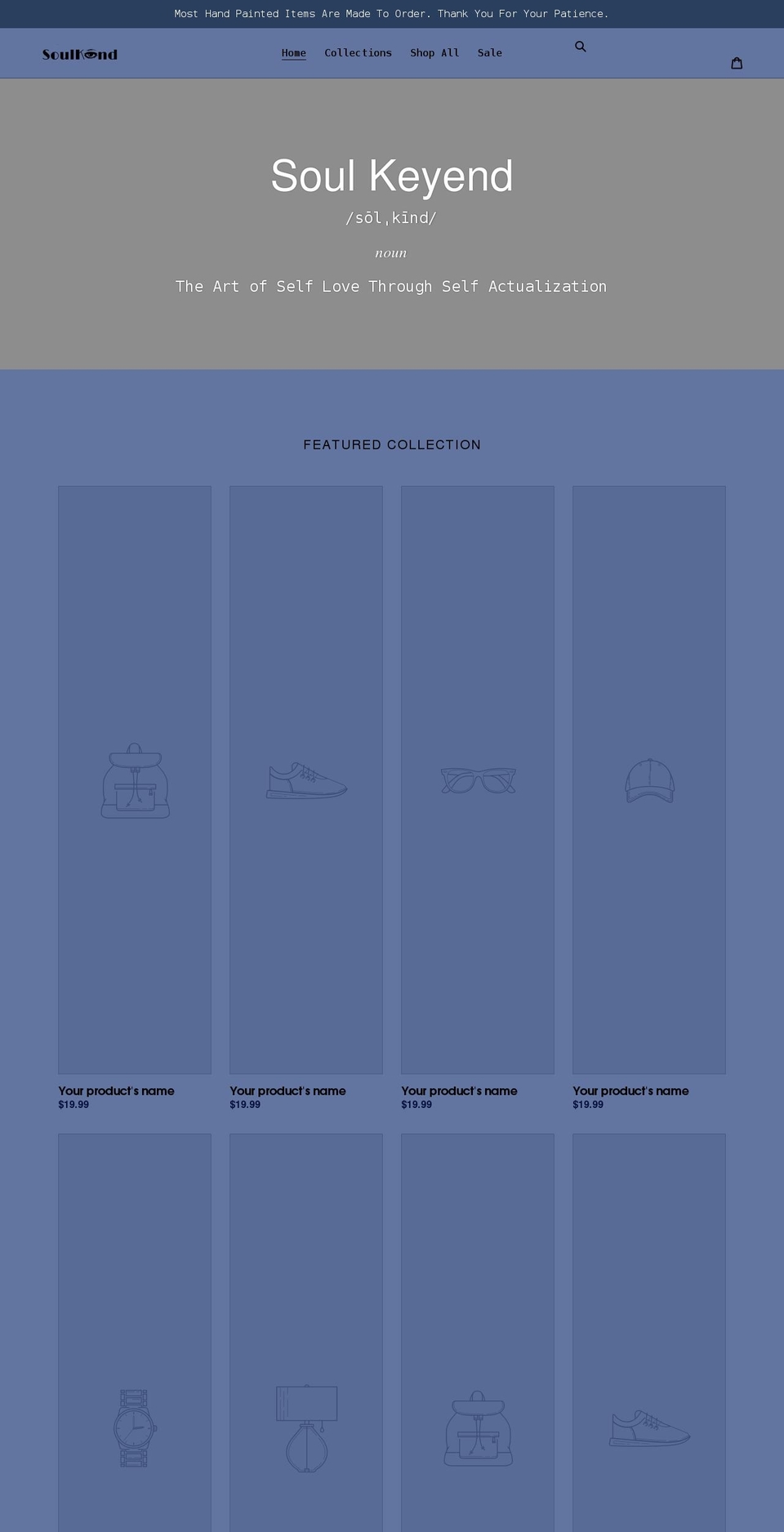 soulkeyend.com shopify website screenshot
