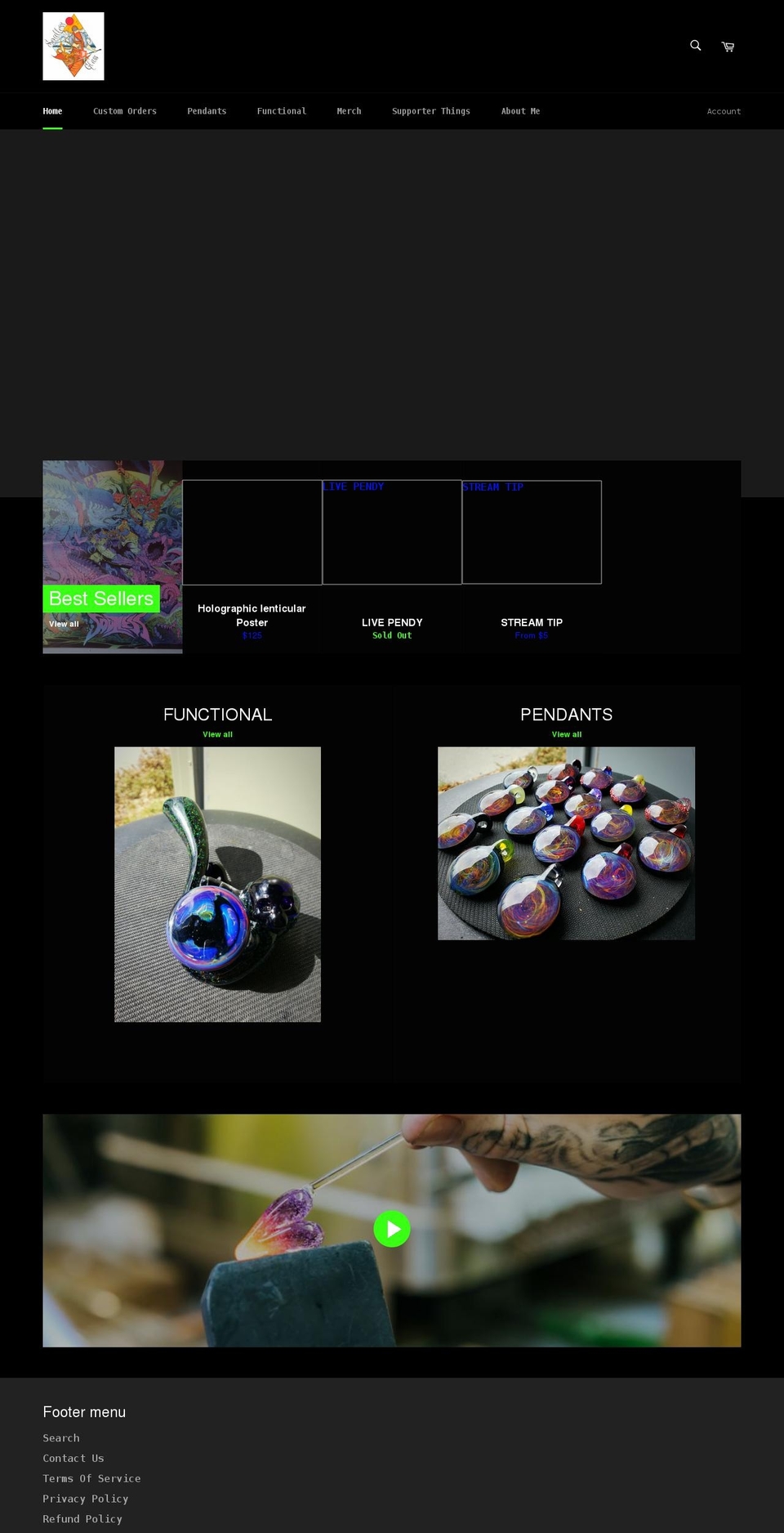 soullessglass.com shopify website screenshot