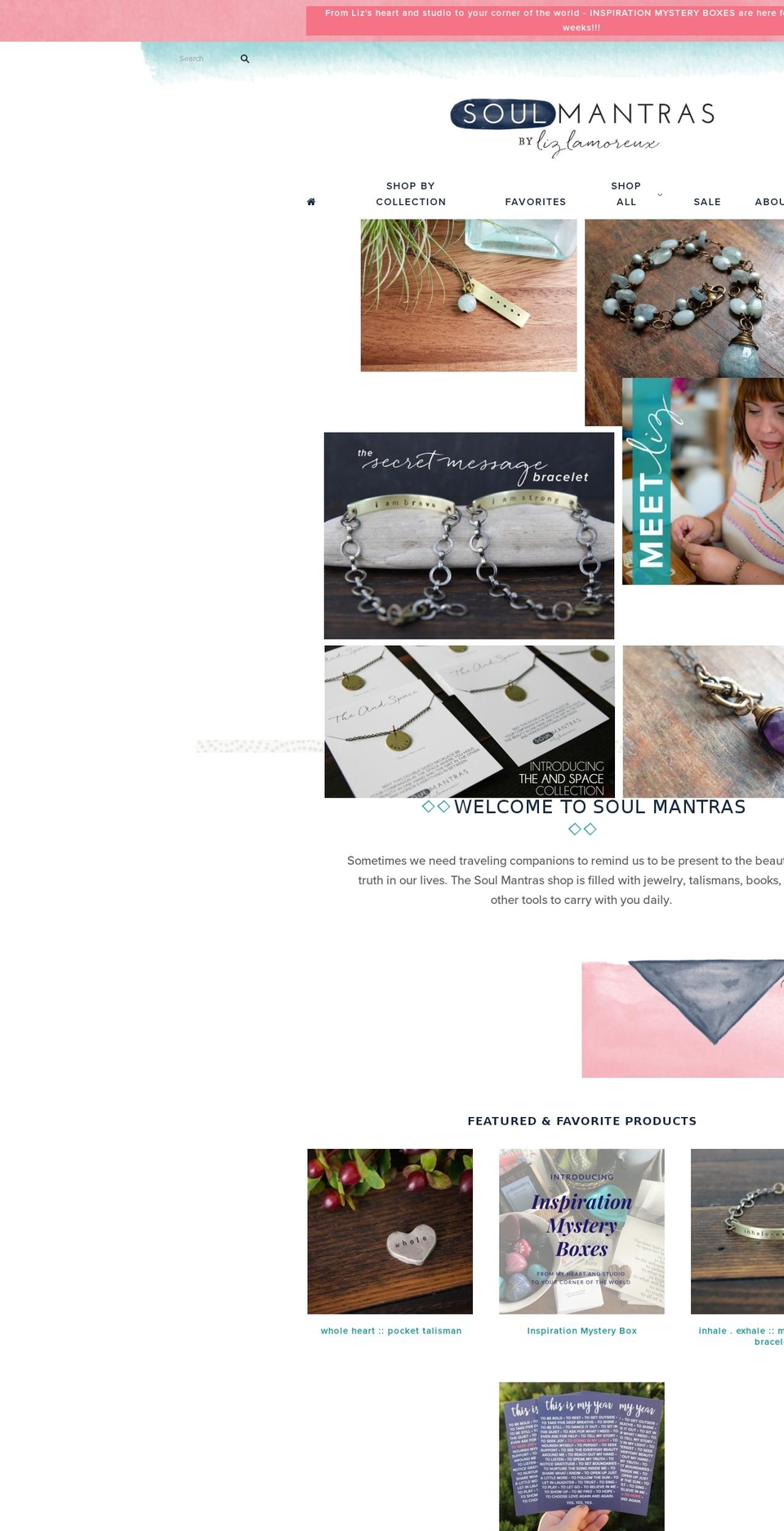 soulmantras.com shopify website screenshot