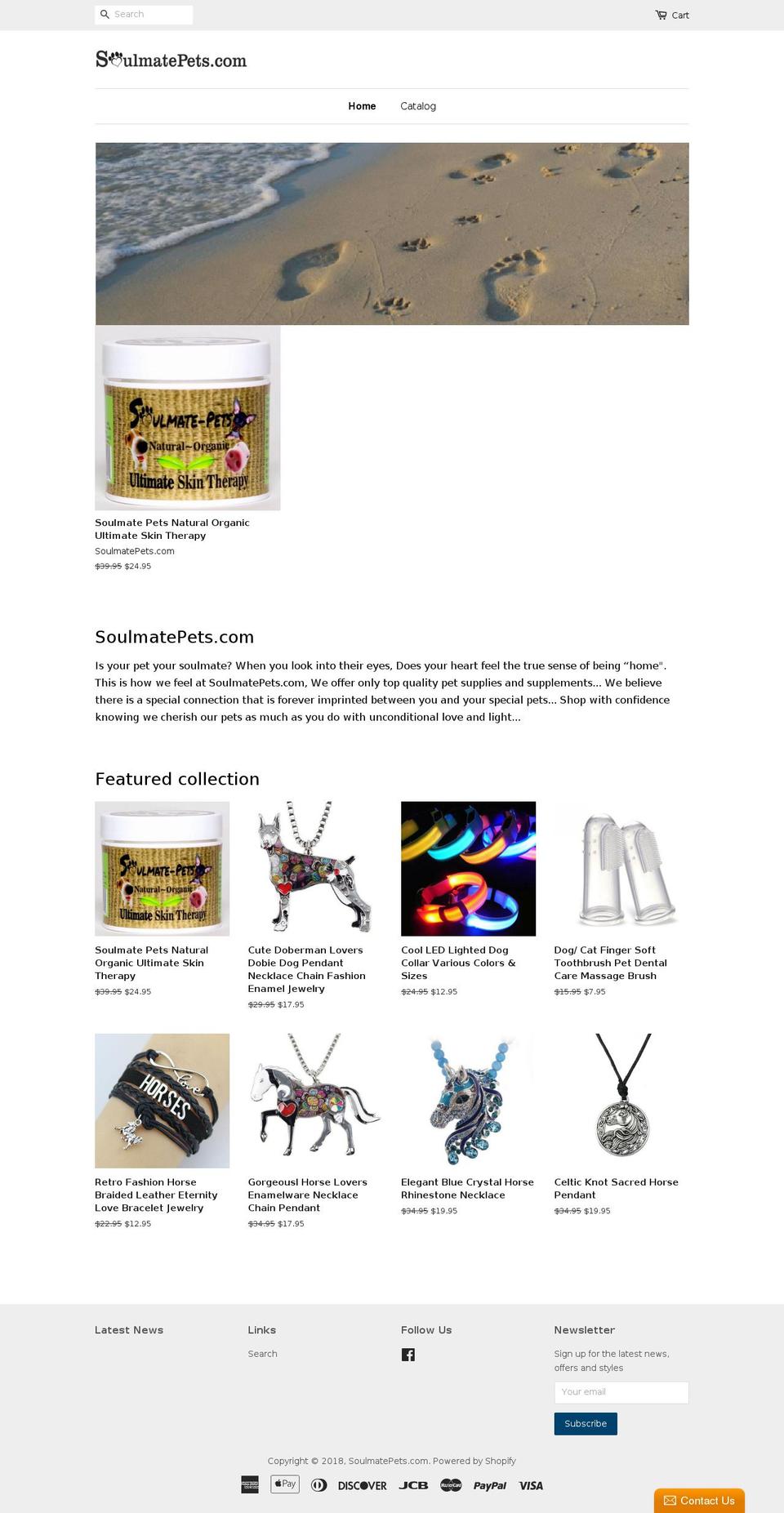 soulmatepets.com — Shopify storefront screenshot
