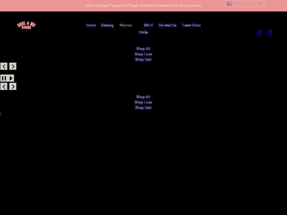 soulnmestore.com shopify website screenshot