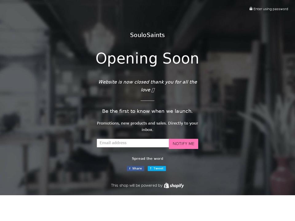 soulo4ever.com shopify website screenshot