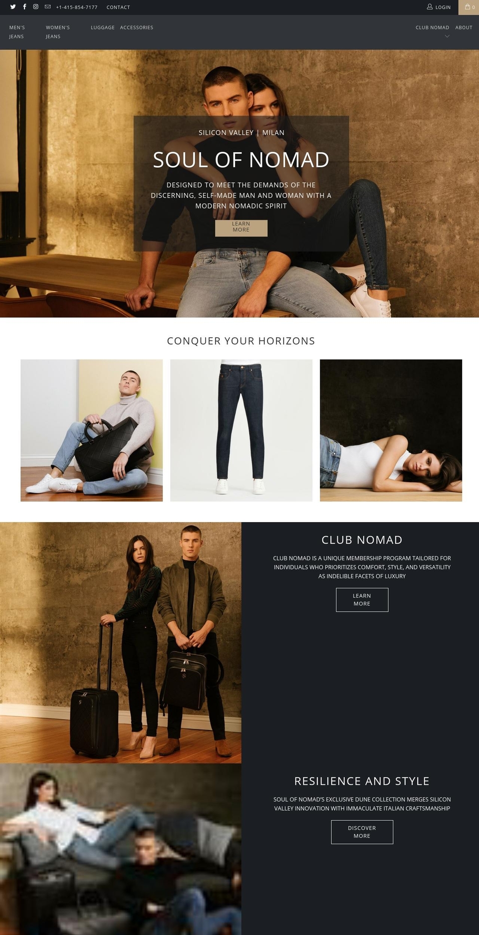 soulofnomad.us shopify website screenshot