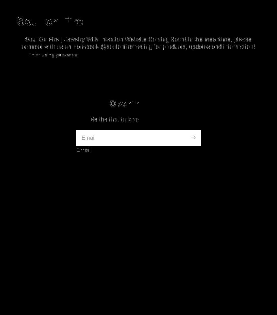 soulonfire.store shopify website screenshot