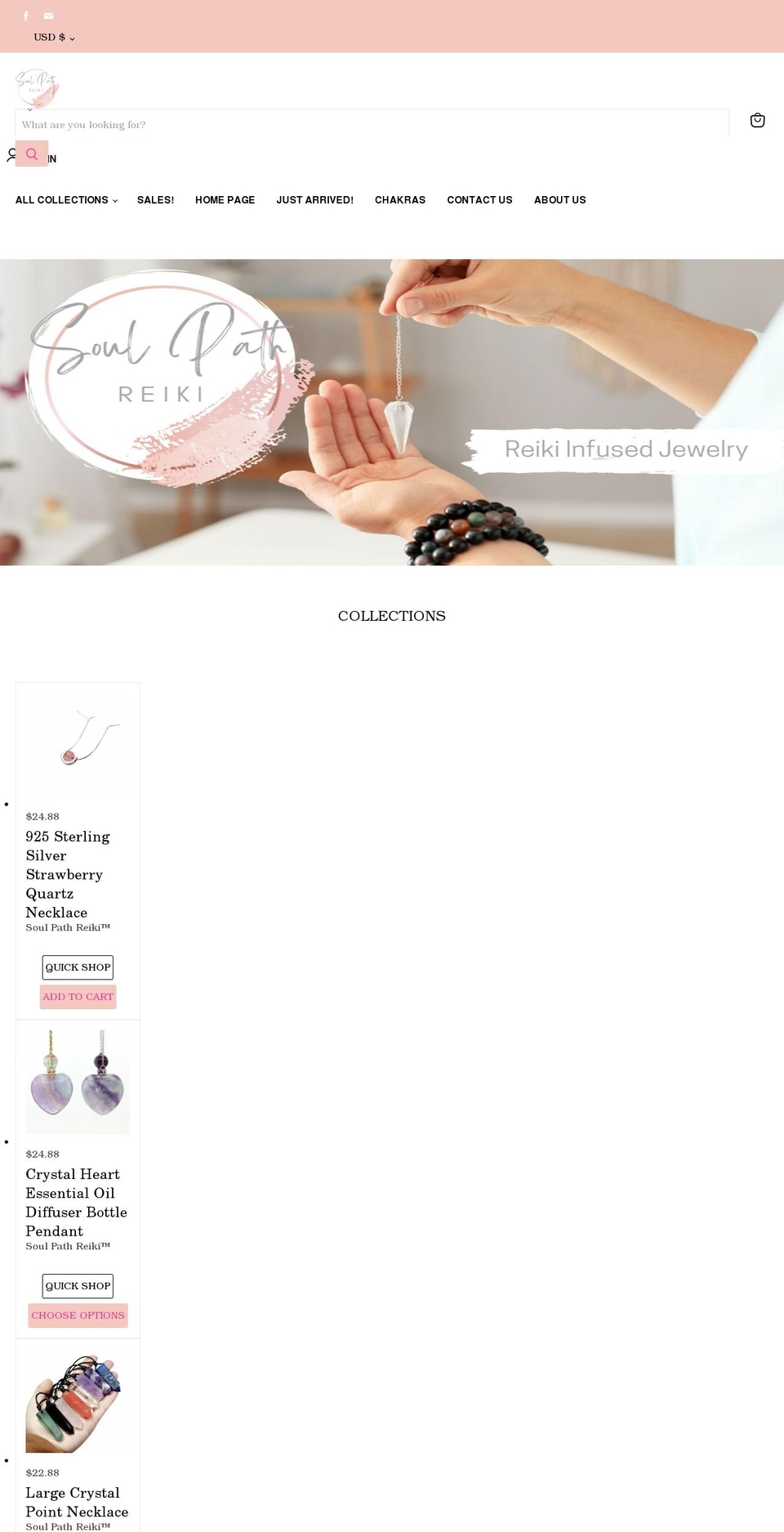 soulpathreiki.com shopify website screenshot