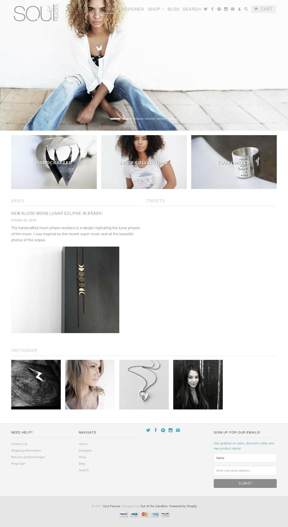 soulpeaces.com shopify website screenshot