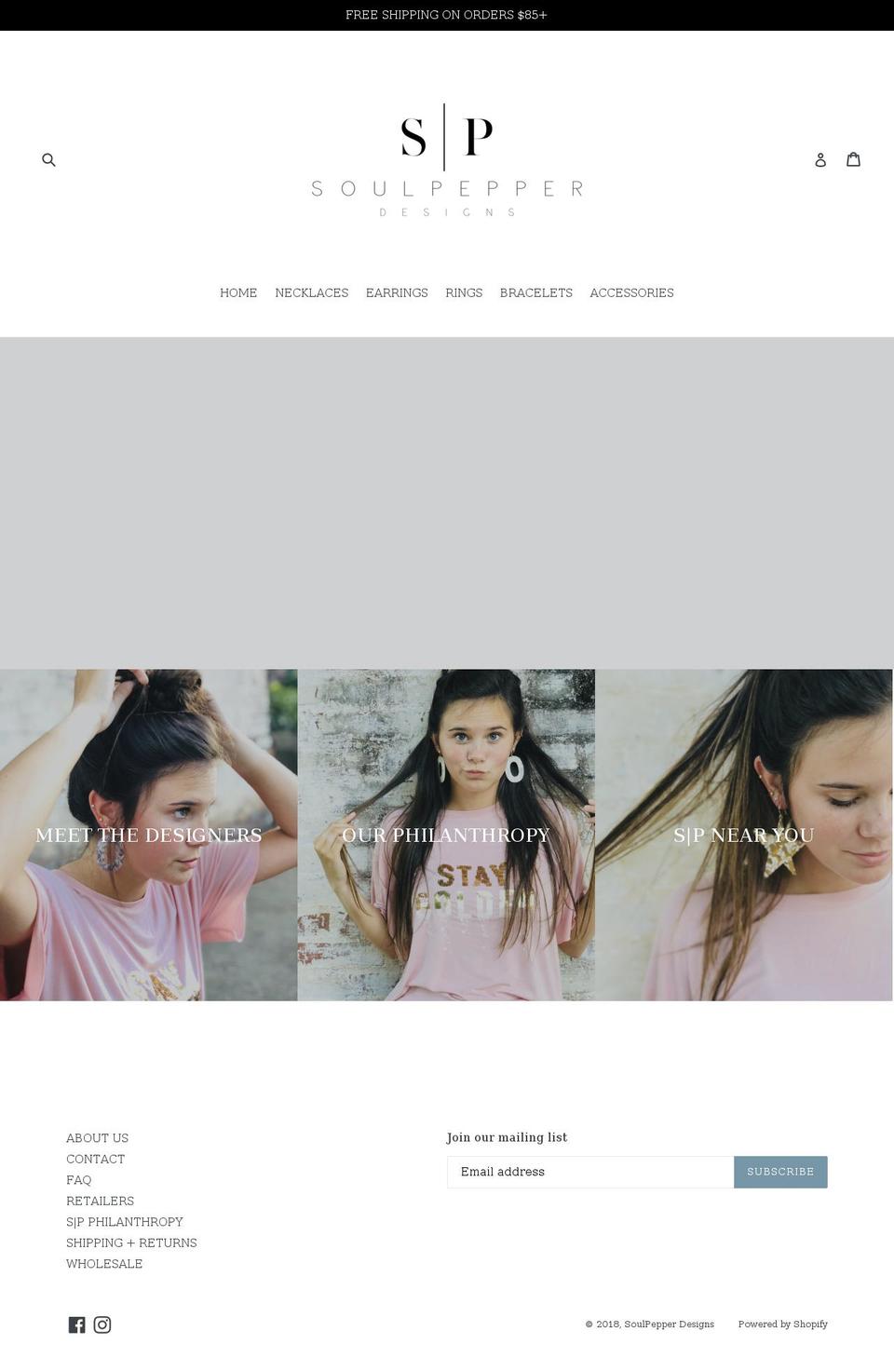 soulpepperdesigns.com — Shopify storefront screenshot