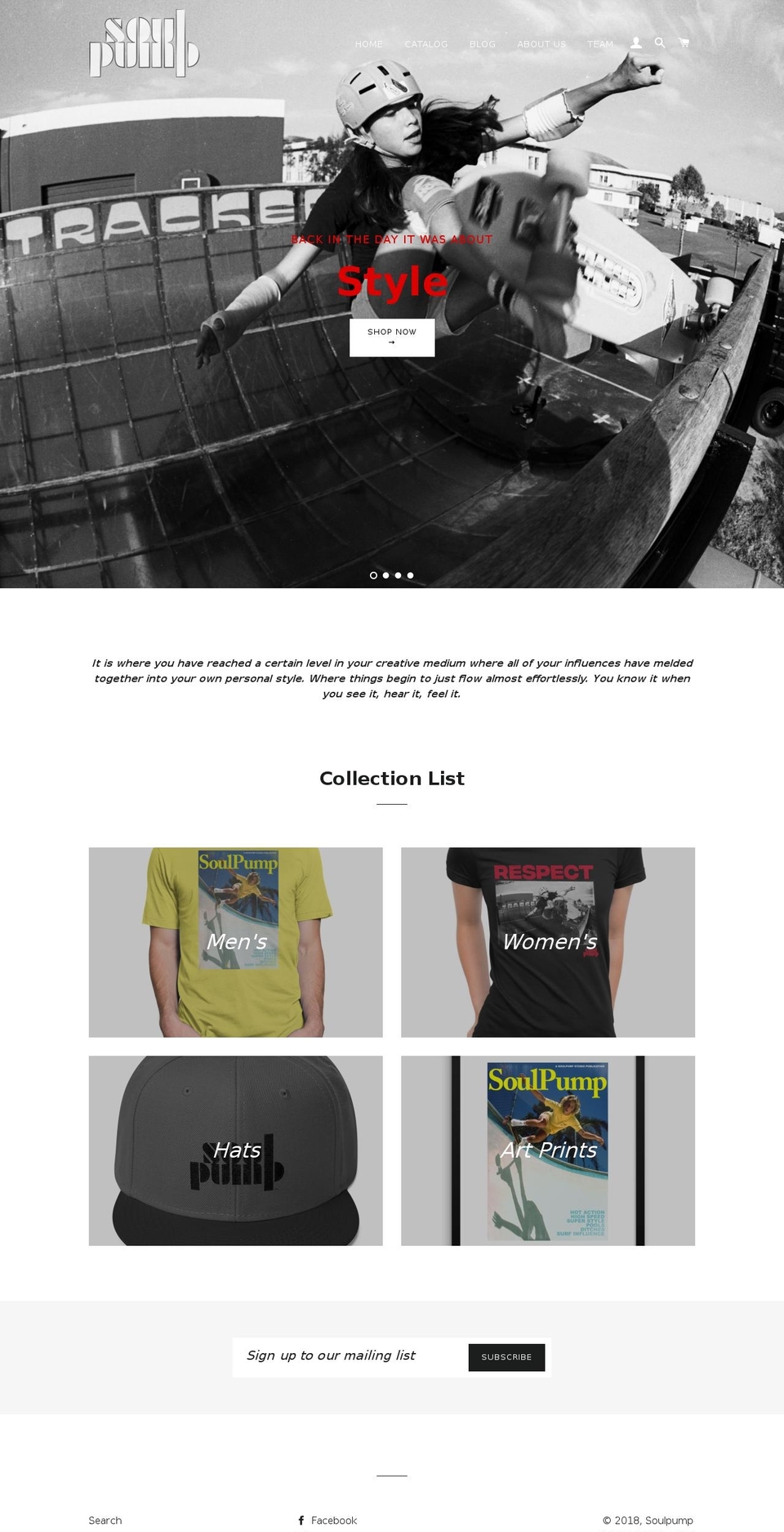 soulpumpapparel.com — Shopify storefront screenshot