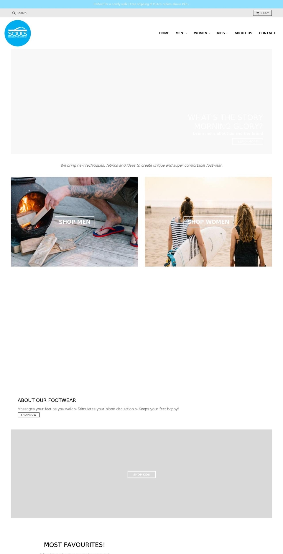 souls-slippers.com — Shopify storefront screenshot