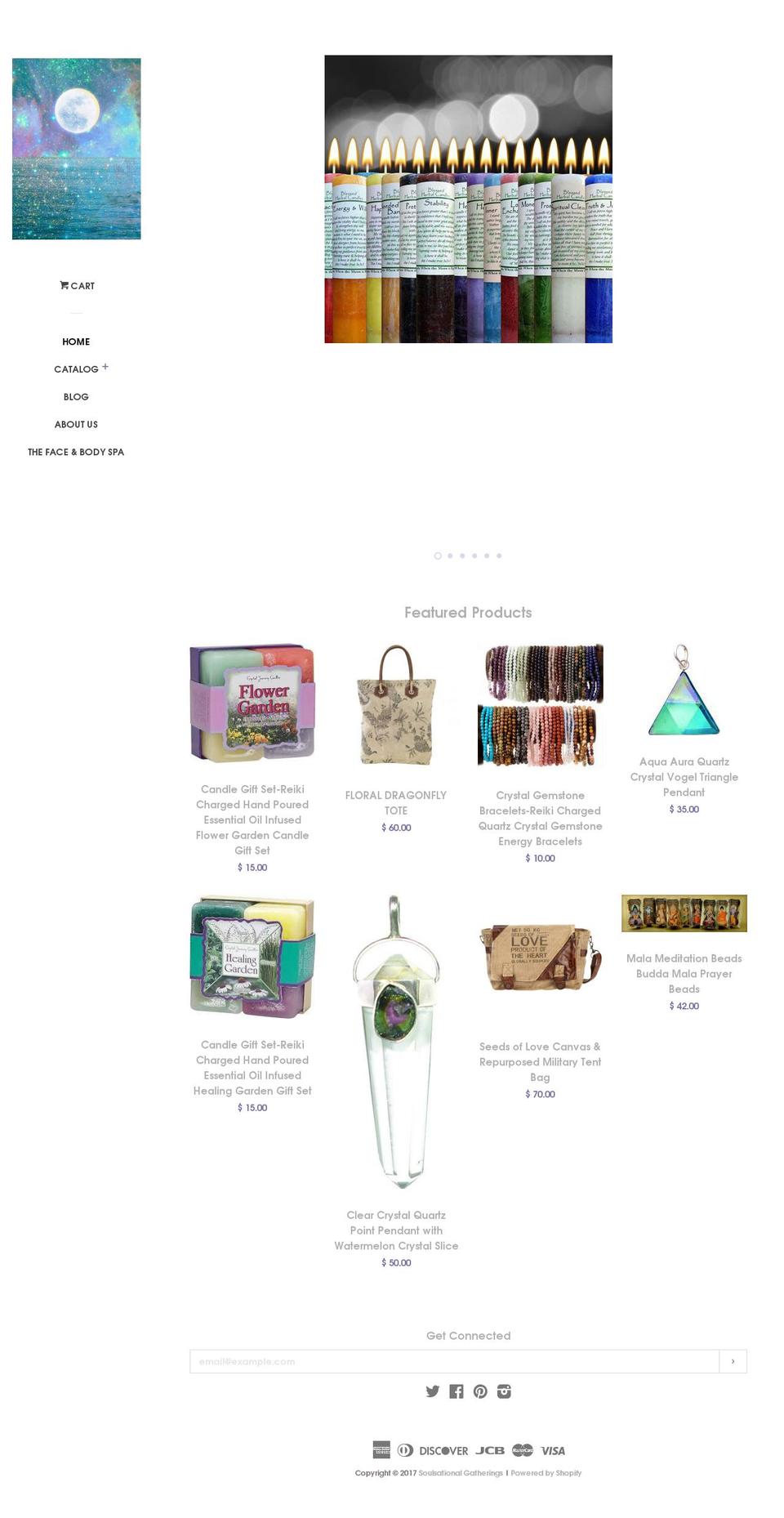soulsationalgatherings.com shopify website screenshot