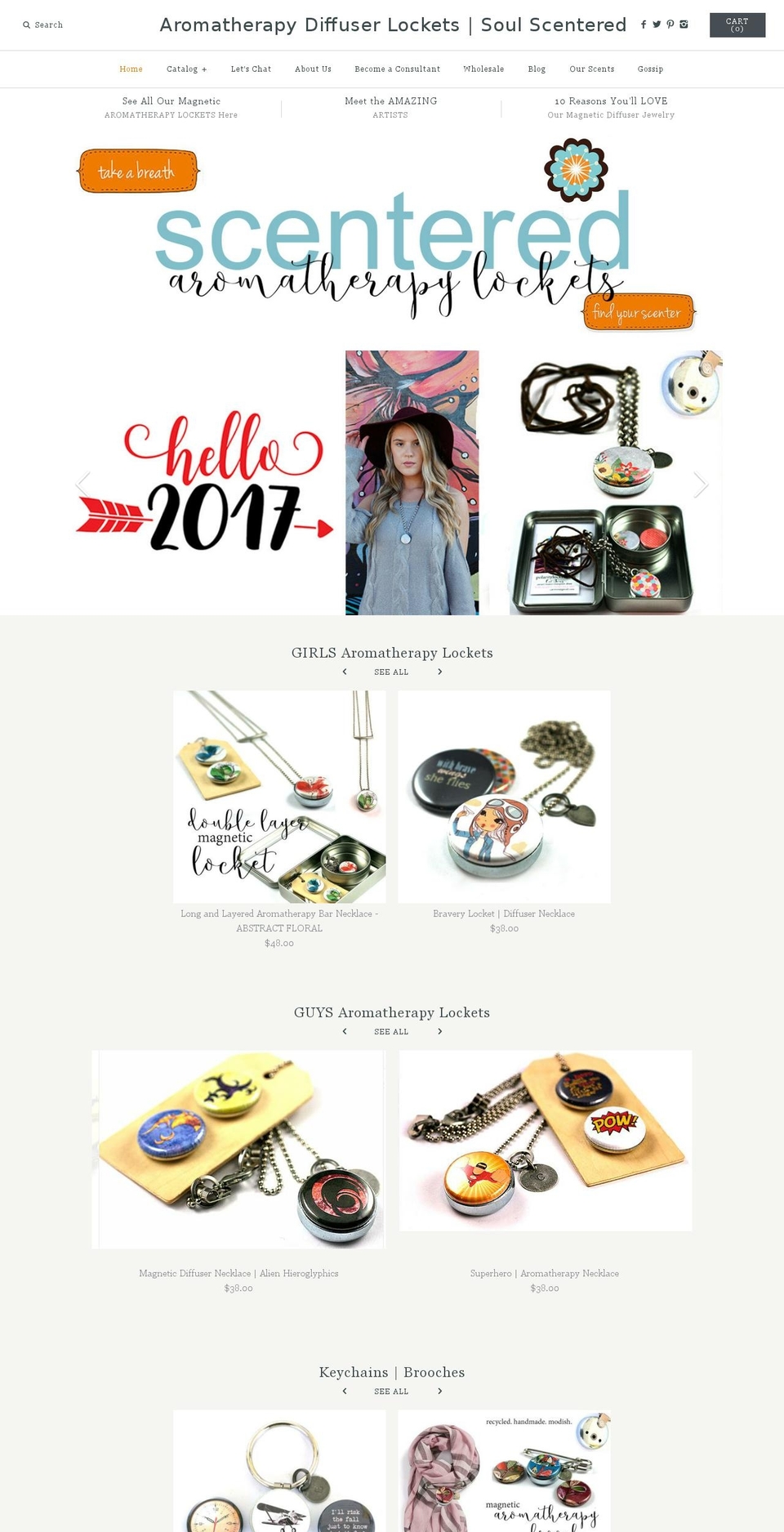 soulscentered.com shopify website screenshot