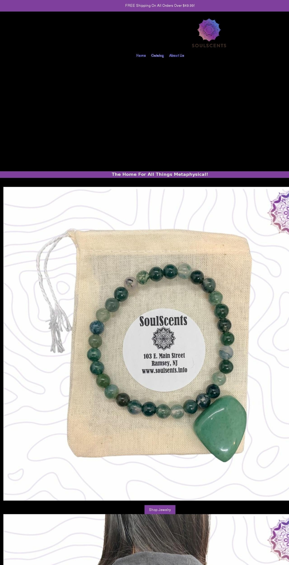 soulscents.info shopify website screenshot