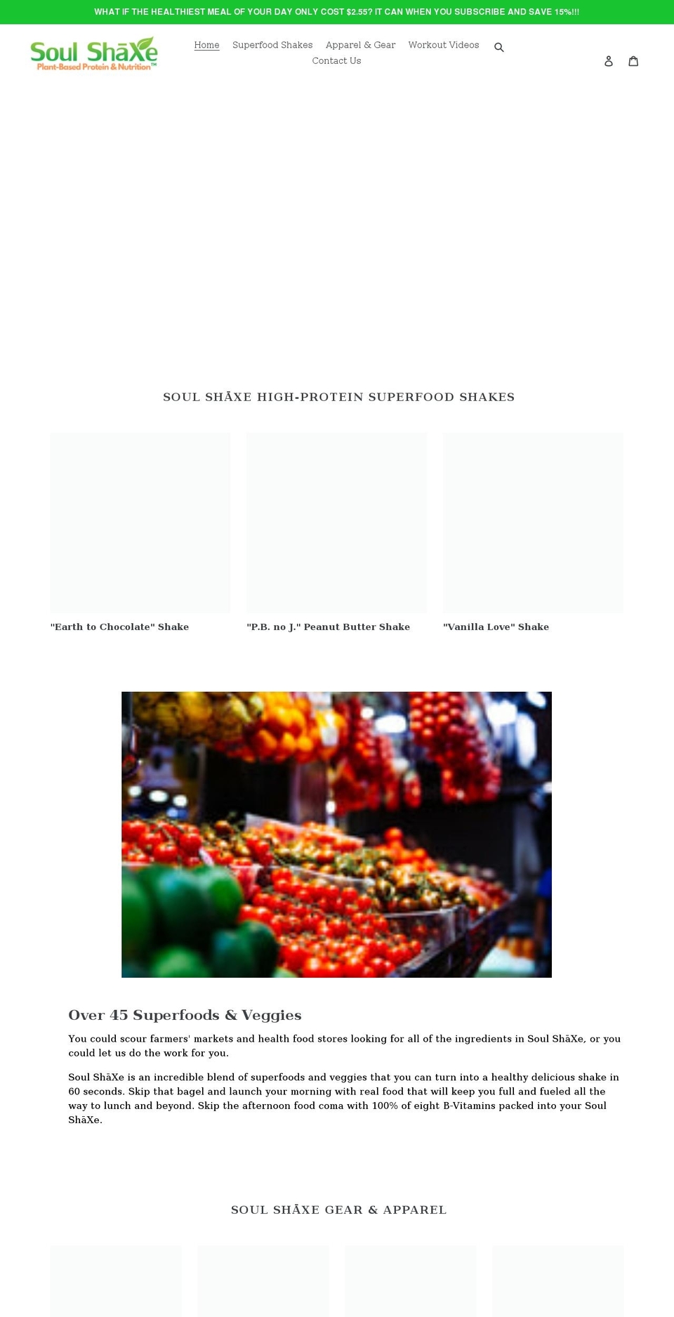 soulshaxe.com shopify website screenshot