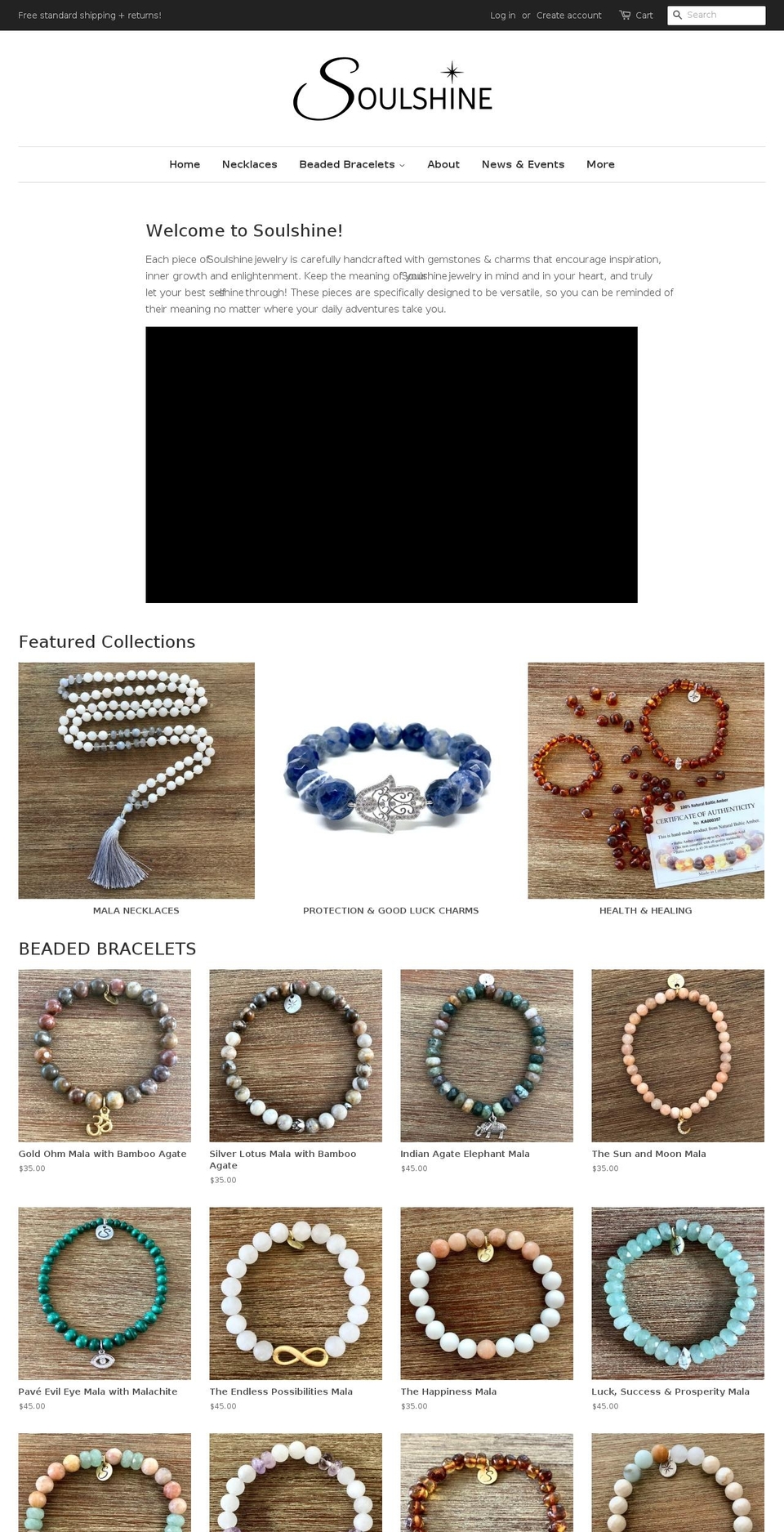 soulshine-designs.com shopify website screenshot
