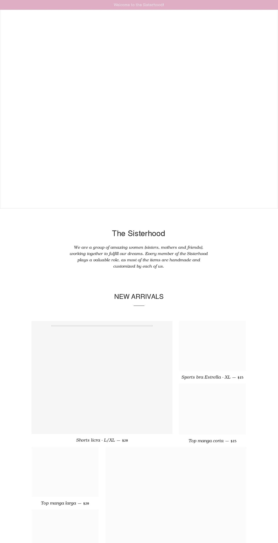 soulsisters-pr.com shopify website screenshot