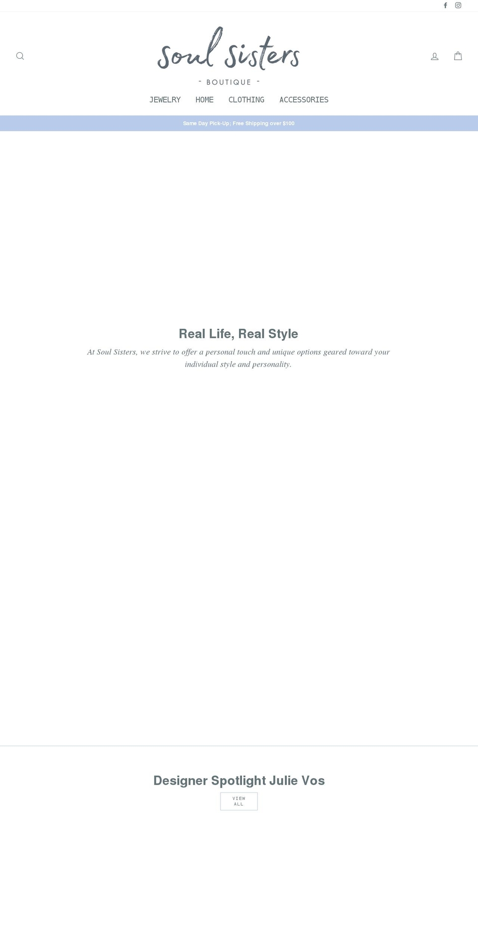 soulsistersnj.com shopify website screenshot