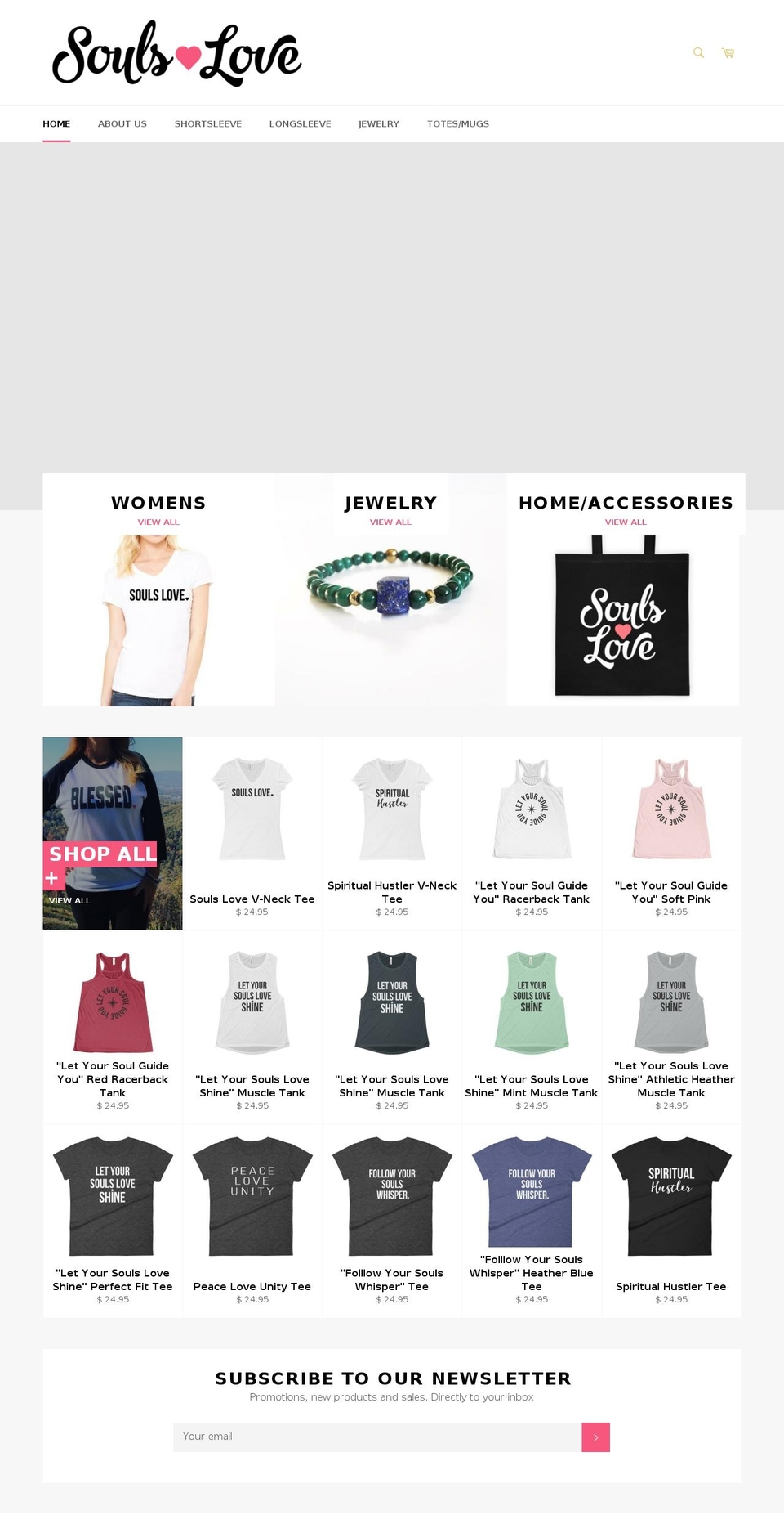 soulslove.com shopify website screenshot