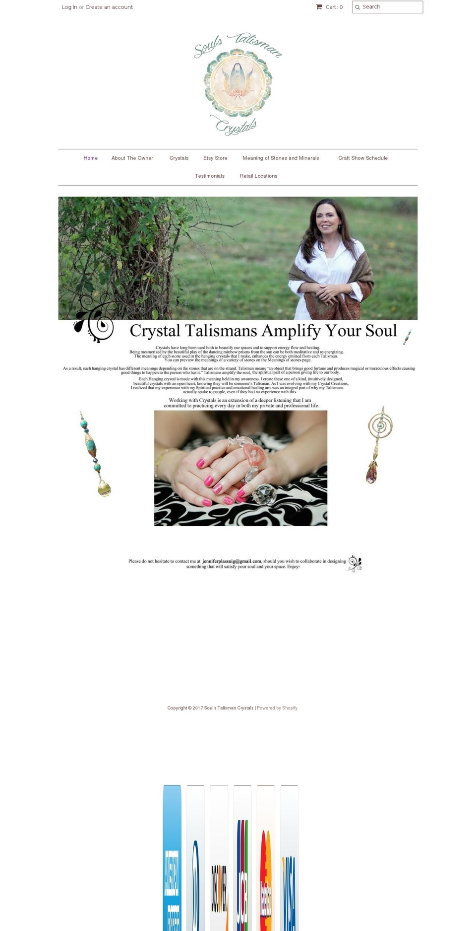 soulstalismancrystals.com shopify website screenshot