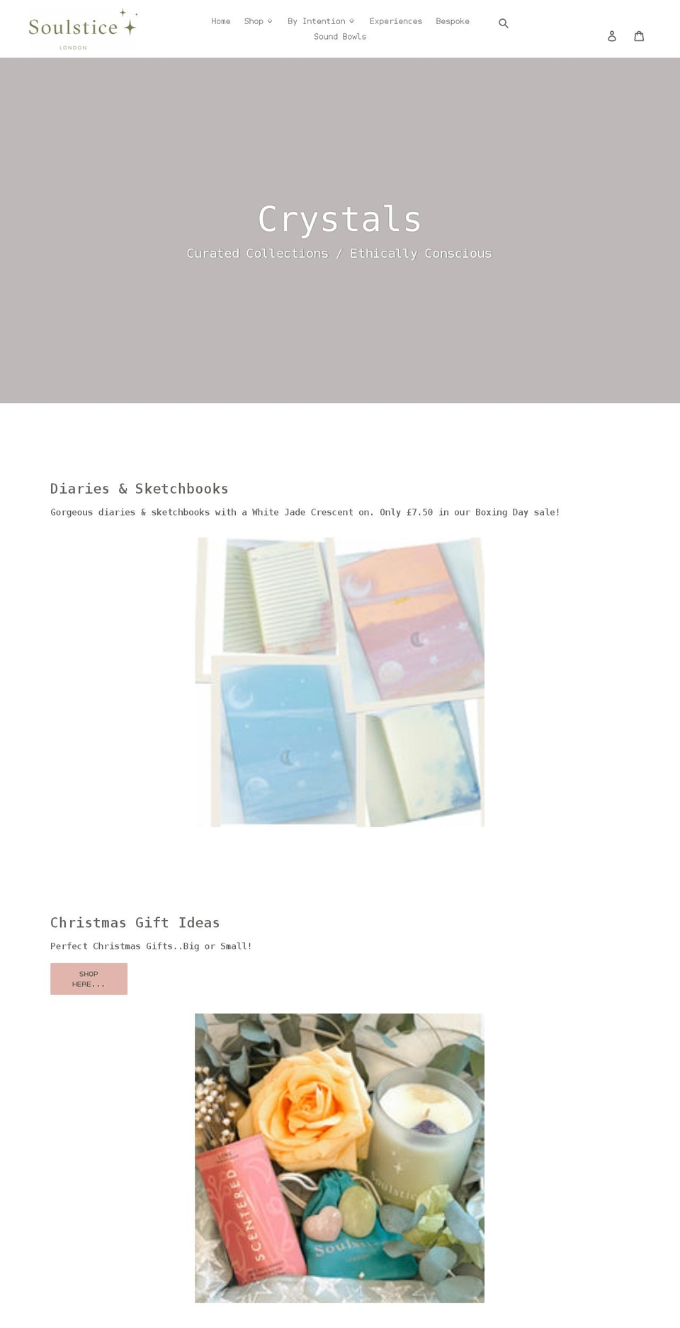 soulsticelondon.com shopify website screenshot