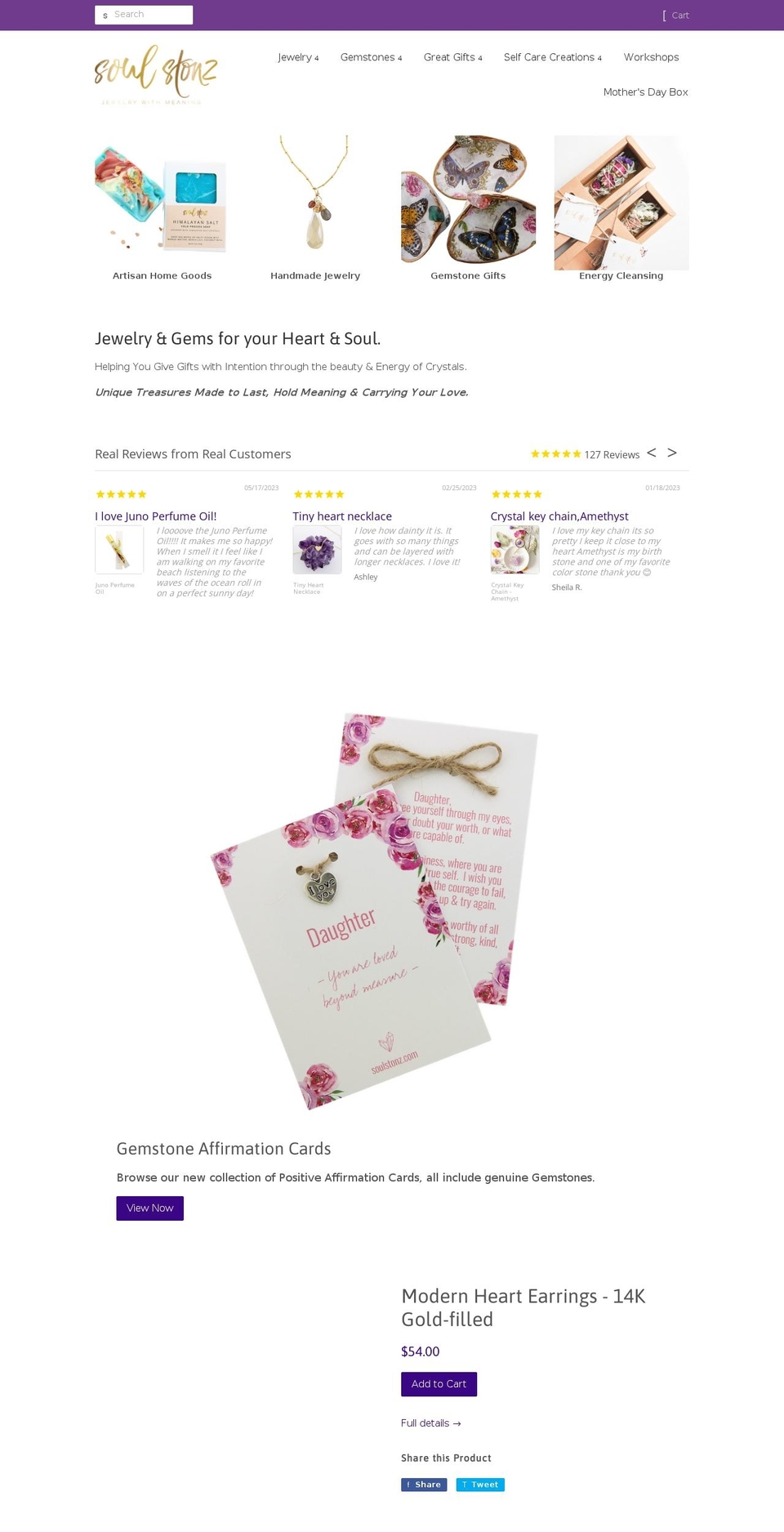soulstonz.com — Shopify storefront screenshot