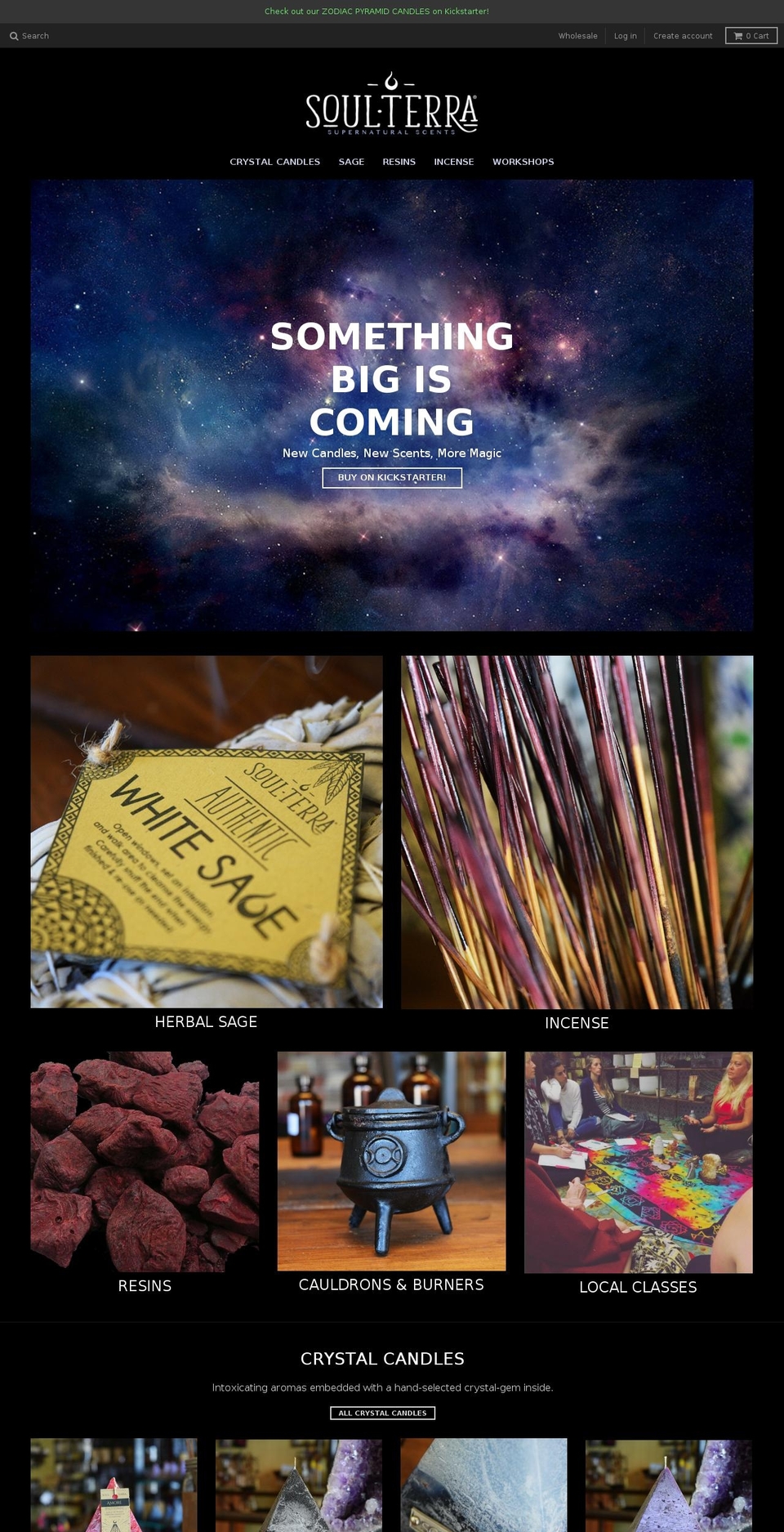 soulterra.com shopify website screenshot