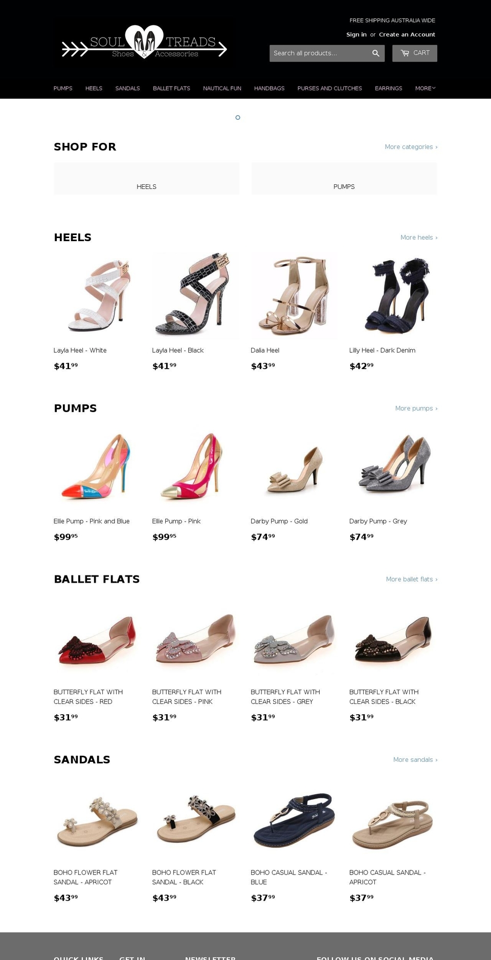 soultreads.com — Shopify storefront screenshot