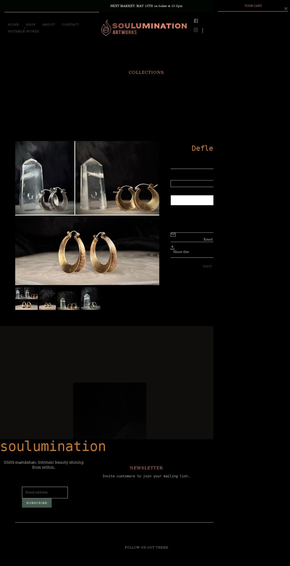 souluminationartworks.com shopify website screenshot