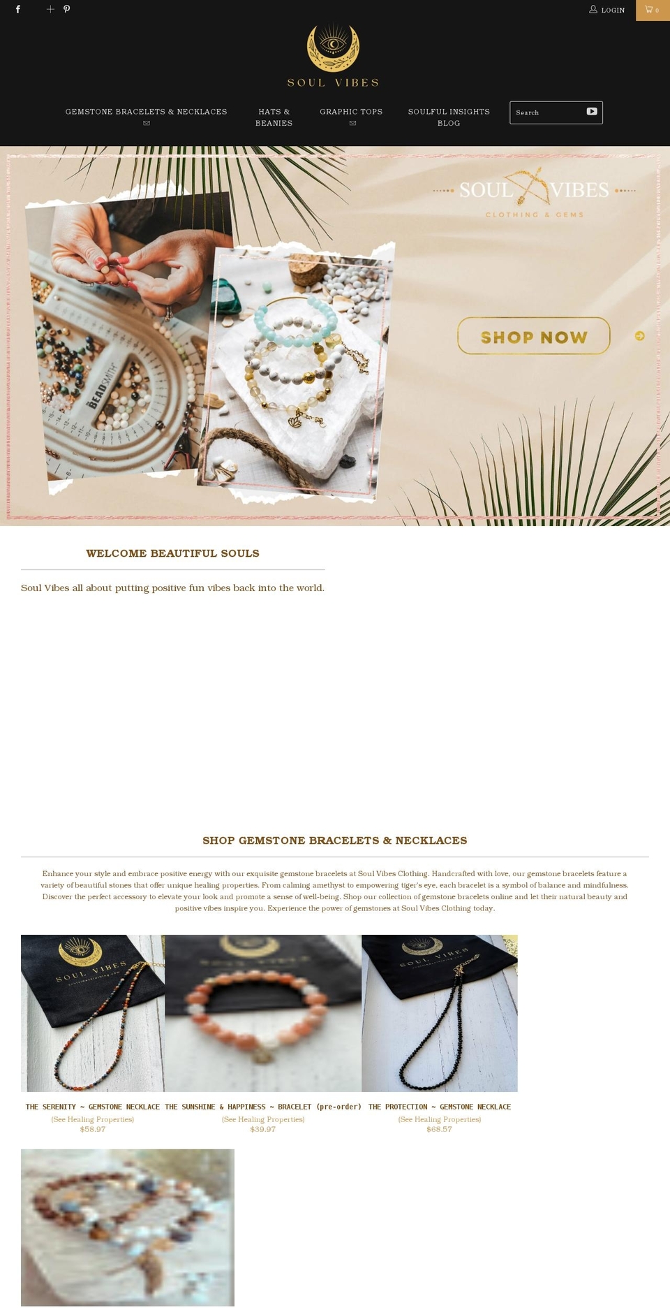 soulvibesclothing.com shopify website screenshot