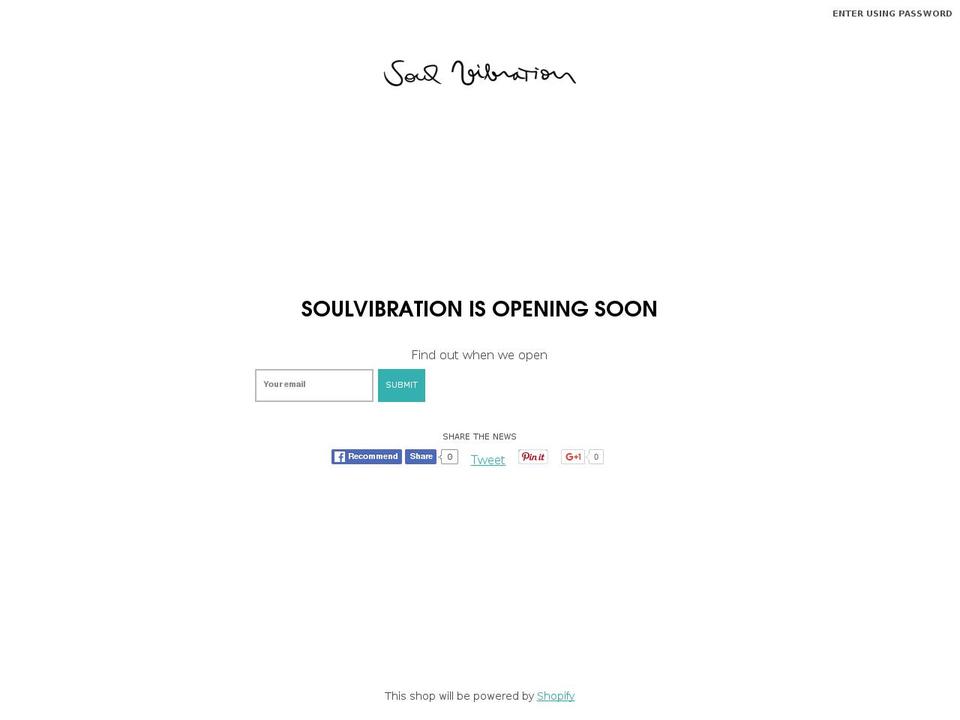 soulvibrationclothing.com shopify website screenshot