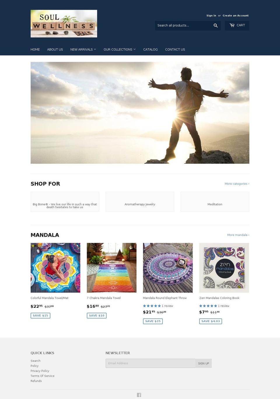 soulwellnessdeals.com — Shopify storefront screenshot