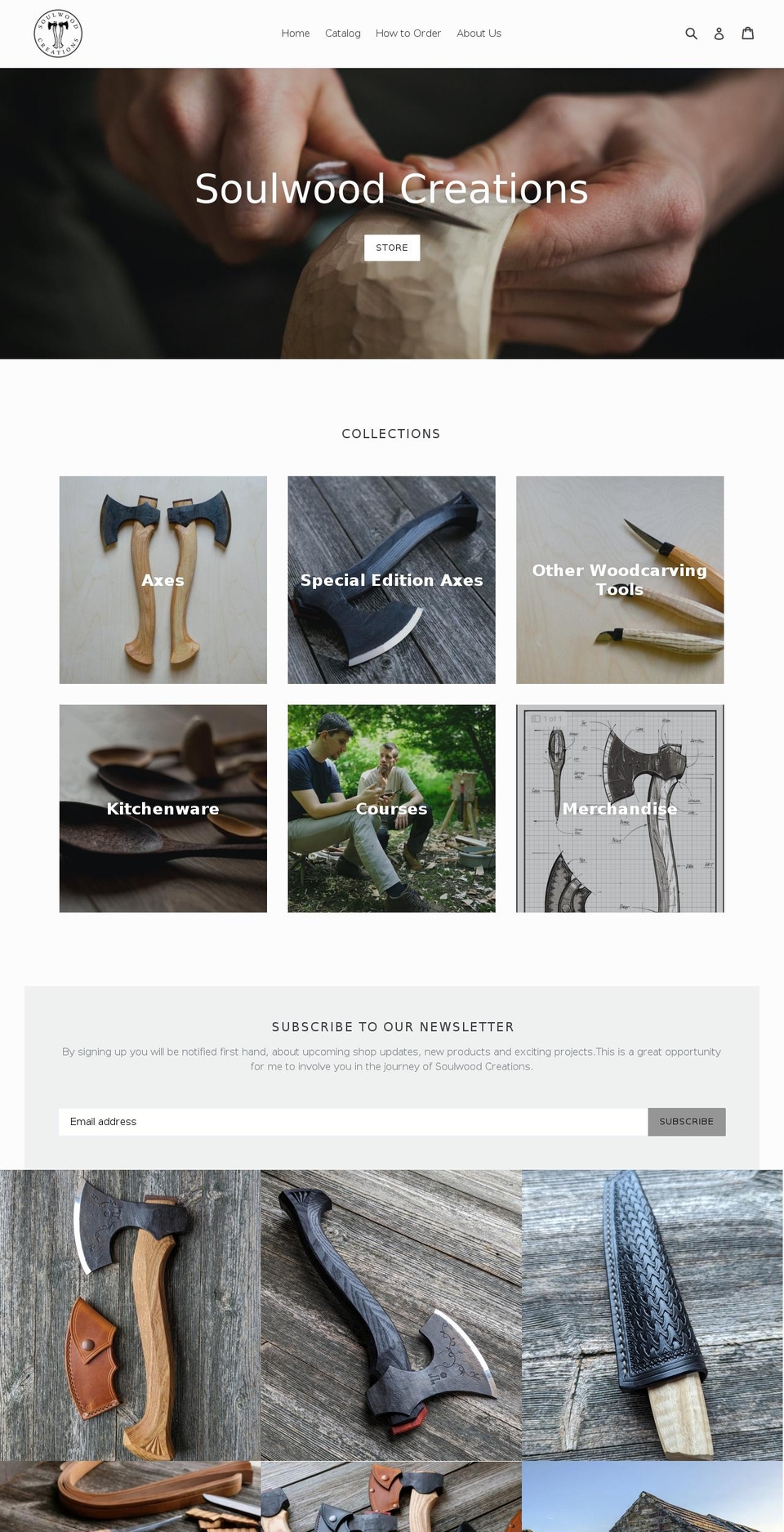 soulwoodcreations.com shopify website screenshot