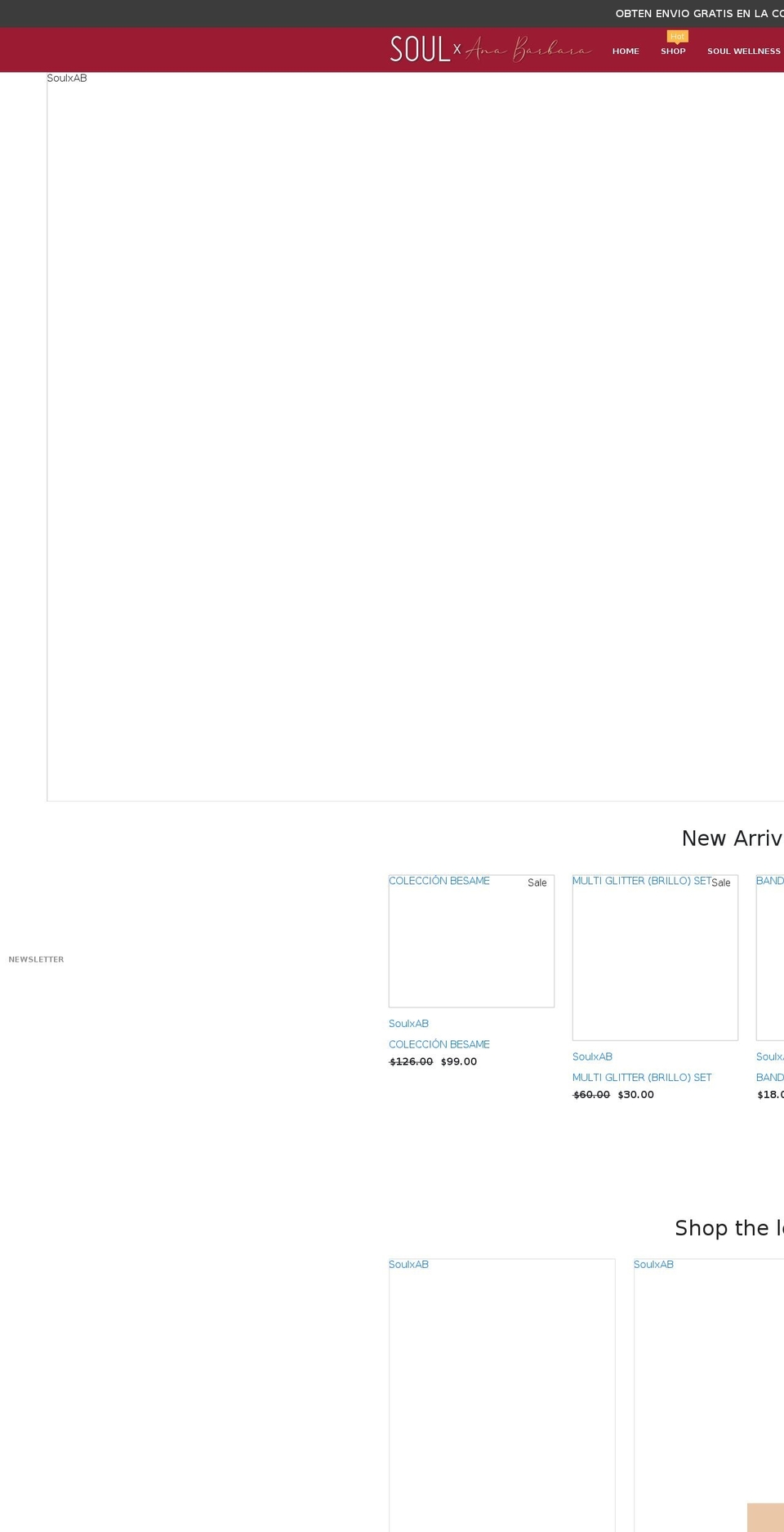 soulxab.com shopify website screenshot