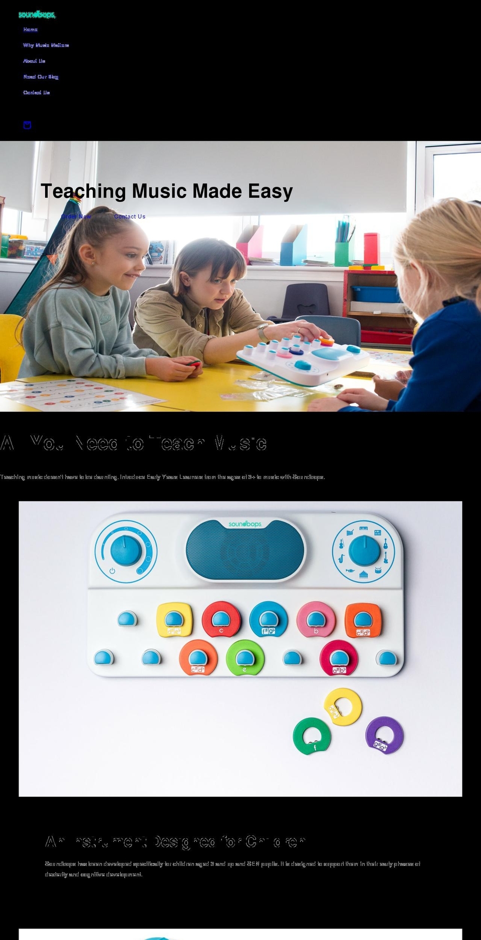 soundbops.com shopify website screenshot